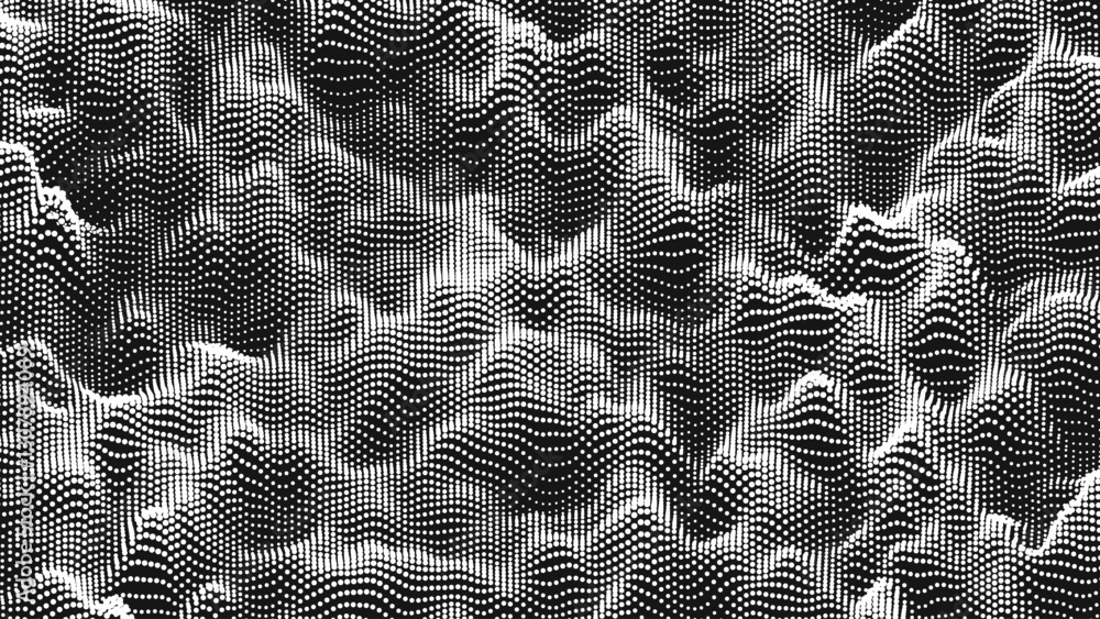 Poster point wave noise texture. abstract dot background. technological cyberspace background.