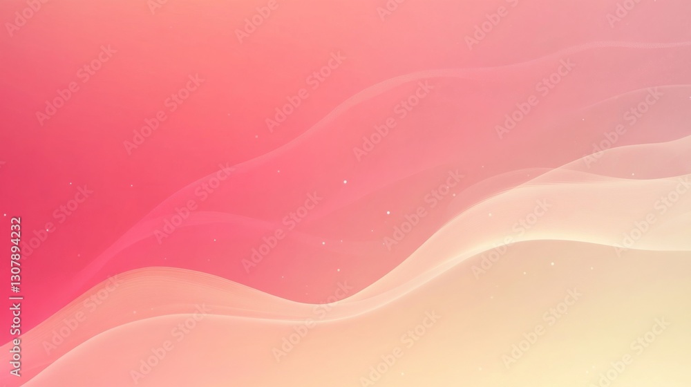 Poster beige to pink gradient background featuring a smooth, blurred design in a vector style.