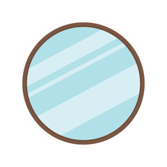 Obraz premium round mirror illustration