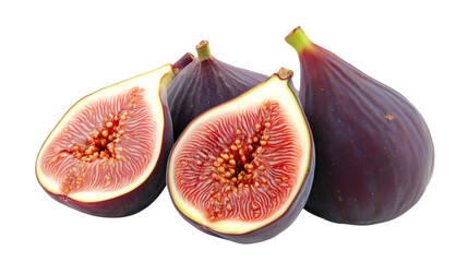 fresh figs isolated on white background , transparent png 