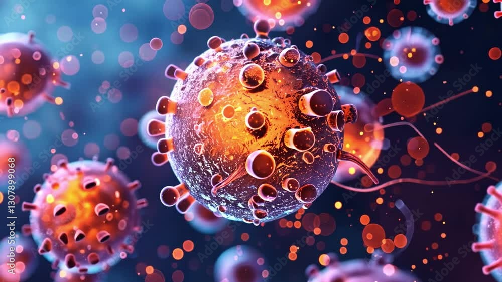 Leinwandbilder this visual representation of stem cells highlighting their potential in regenerative processes.