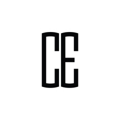 CE monogram logo design letter text name symbol monochrome logotype alphabet character simple logo