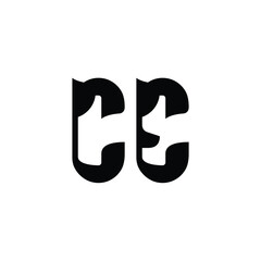 CE monogram logo design letter text name symbol monochrome logotype alphabet character simple logo