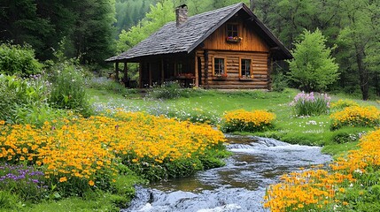 Classic house surrounded by lush green grass and trees creating a welcoming atmosphere for family and friends