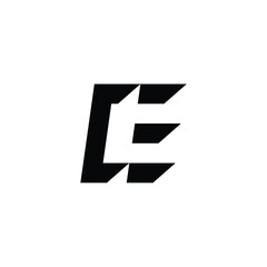 CE monogram logo design letter text name symbol monochrome logotype alphabet character simple logo