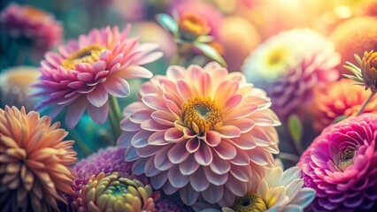 Abstract Floral Background: Artistic Prints,  Vibrant Hues & Organic Shapes