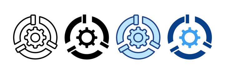 Building Systems  Icon Set Multiple Style Collection