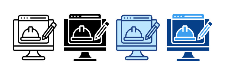 Training  Icon Set Multiple Style Collection