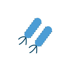 Bacterium colored icon