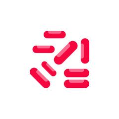 tuberculosis bacteria colored icon