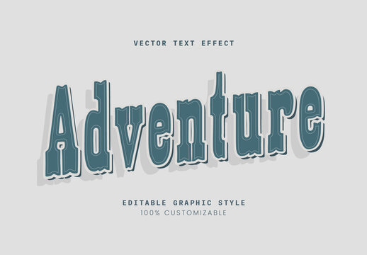 Green Vintage Western Bold Classic Cowboy Text Effect
