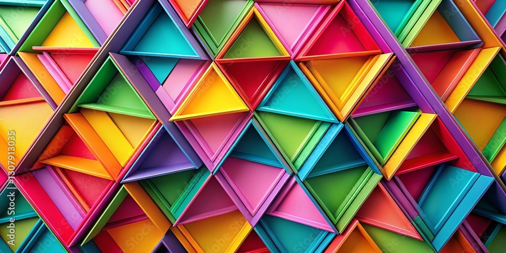 Poster abstract geometric line art: triangles and lines background texture