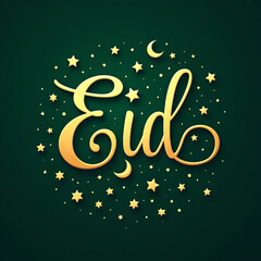 Naklejka premium Colorful Artistic Typography Celebrating Eid with a Playful and Joyous Design (8)