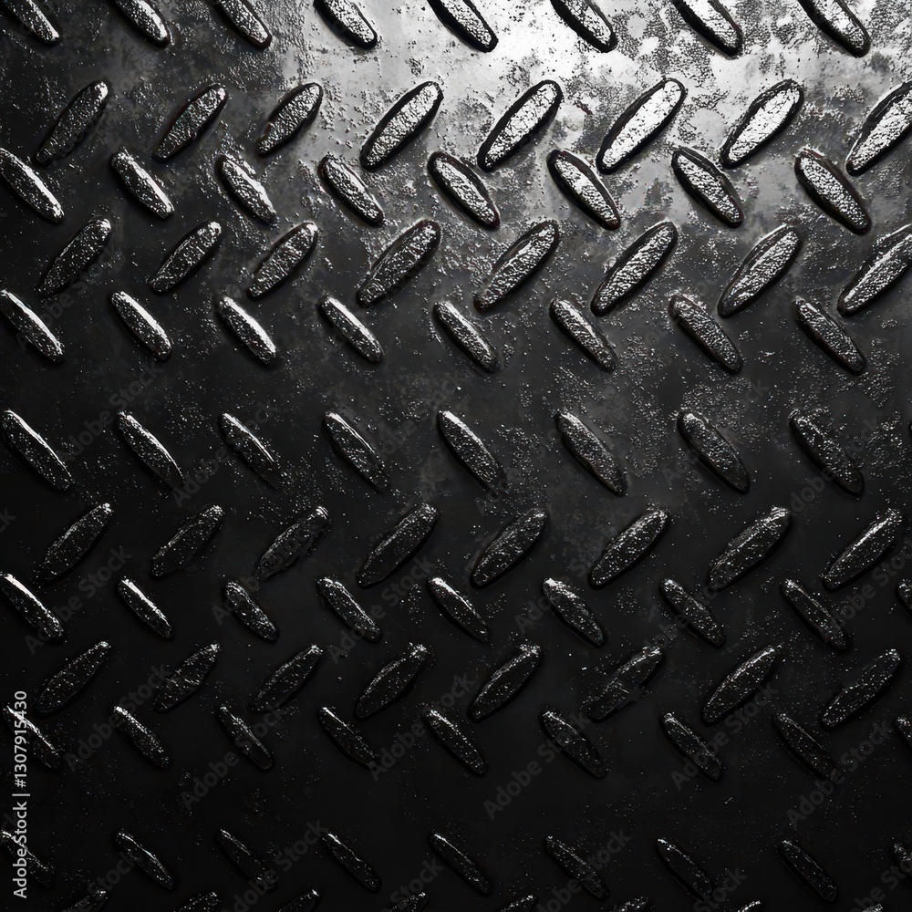 Poster dark textured metallic background with raised diamond pattern ideal for various design applications 