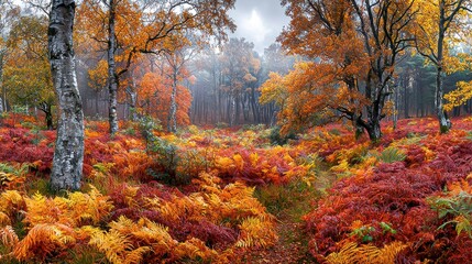 Obraz premium Majestic Forest Stroll through Nature's Green Canvas