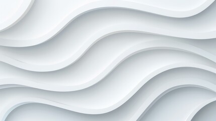 Obraz premium Elegant abstract background features curved white wavy shapes, perfect for banners and decorative cover designs.