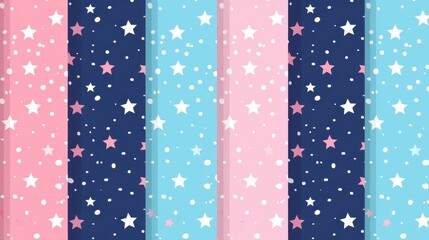 Discover charming tiny stars with this seamless vector pattern, perfect for fabrics and delightful gift wraps.
