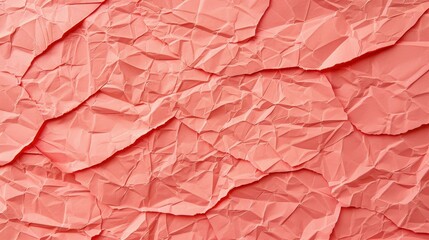 Fototapeta premium Vibrant and bright, this tropical pink crumpled paper texture adds a trendy touch to your design projects.