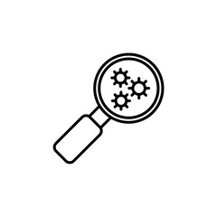 Microbiology line icon