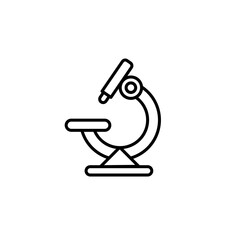 Microscope line icon
