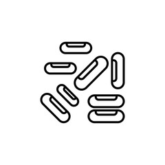 tuberculosis bacteria line icon