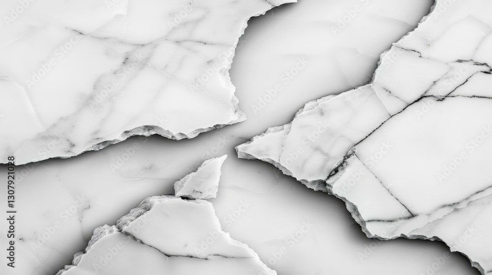 Poster elegant white marble texture with natural patterns, perfect for adding a touch of sophistication to 