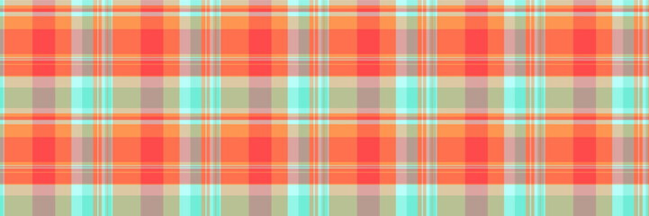 Vichy check textile seamless, old pattern plaid texture. Full background vector fabric tartan in light and red colors.
