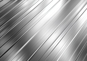 Obraz premium Gleaming Metallic Surface Abstract Design with Parallel Lines Reflecting Light in Modern Technology and Industry for Background and Texture Purposes