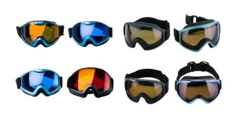 Colorful Ski Goggles Collection for Winter Sports Enthusiasts