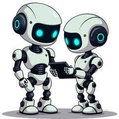 blue screen robot android