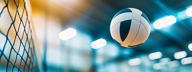 Volleyball in Flight: Dynamic Indoor Action Shot