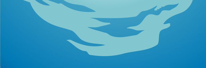 banner template design with header interface gradient style