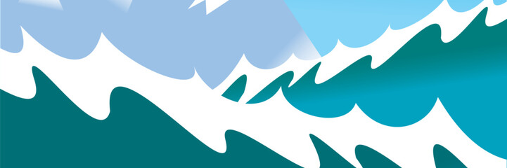 banner template design with header interface gradient style