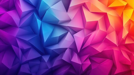 Naklejka premium Explore striking lowpoly triangles and polygon designs that add a modern flair and elevate your creative projects effortlessly.