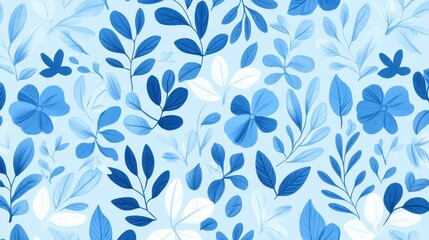 Discover the charm of spring in this seamless floral art piece, where modern design meets organic elegance for a fresh look.