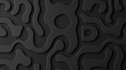 Abstract black textured background with fluid shapes, suitable for modern design projects