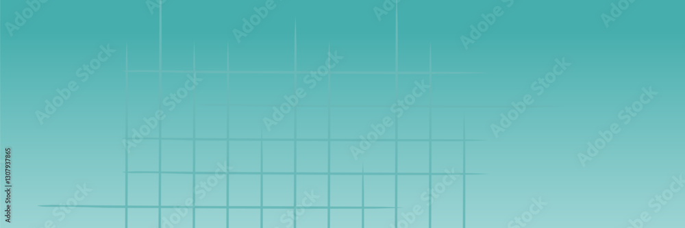 Wall mural banner template design with header interface gradient style