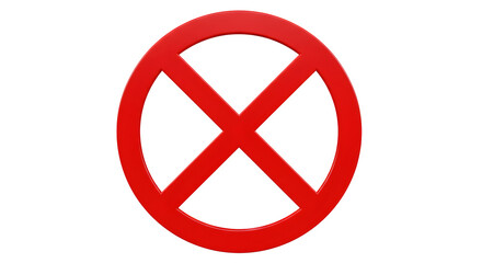 Fototapeta premium Cross Sign Isolated, Cutout 