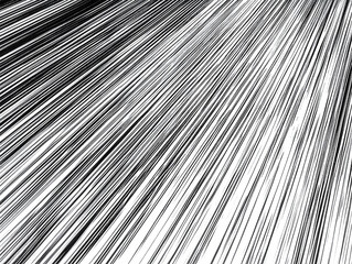 Obraz premium Abstract monochrome lines radiating from a central point, creating a dynamic visual effect