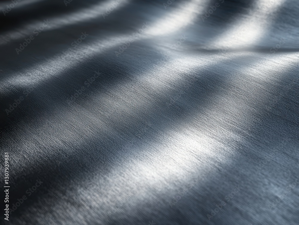 Poster reflective metallic surface with subtle patterns and soft lighting creating an elegantly distinct vi