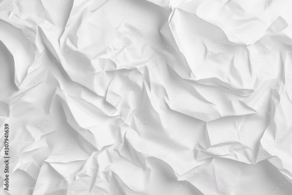 Aufkleber elegant crumpled white paper background for photography and graphic design : generative ai