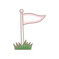 Pennant Flag Illustration