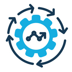 Business Continuity icon duo tone style for download (Help and Support Pack)	