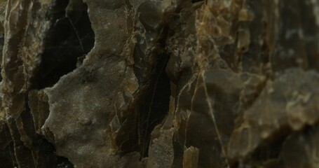 Layered Stone Surface with Natural Veins and Textures