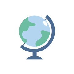 Educational Earth Globe Vector Illustration Representing World Geography and Global Learning Concepts