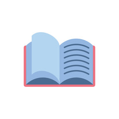 Open Book Vector Illustration Representing Knowledge, Education, Learning, and Study Concepts