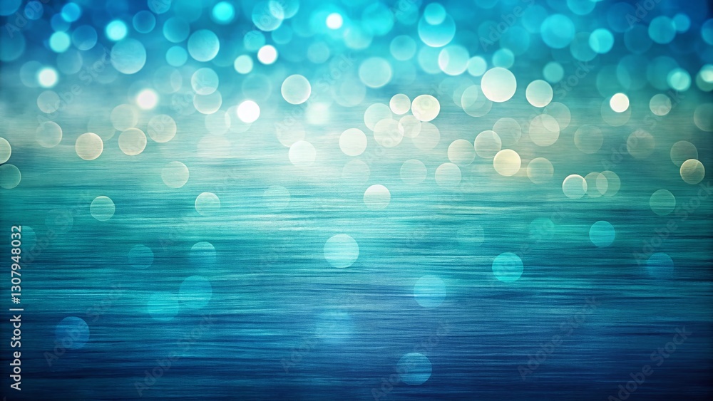 Poster abstract ocean gradient background: textured spatula strokes bokeh effect