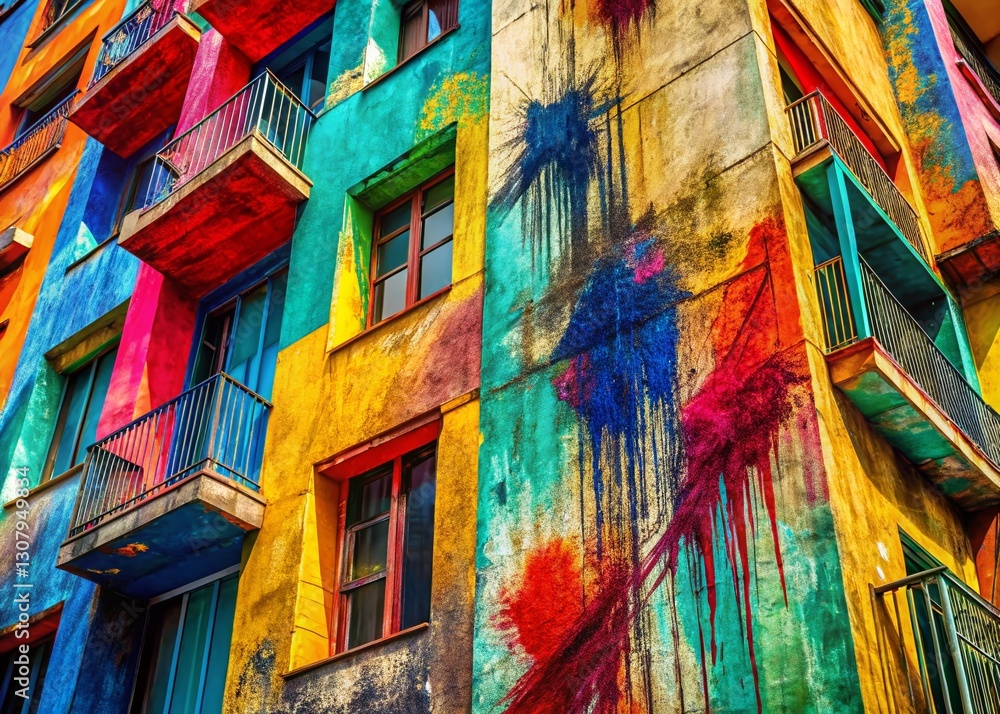 Poster abstract paint stroke background for branding - modern architectural design texture