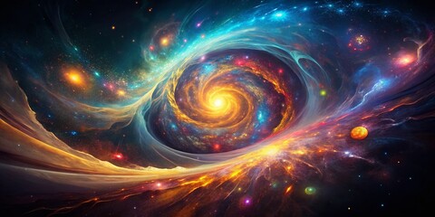Obraz premium Abstract Physics: Low Light Quantum Entanglement Illustration for Scientific Papers