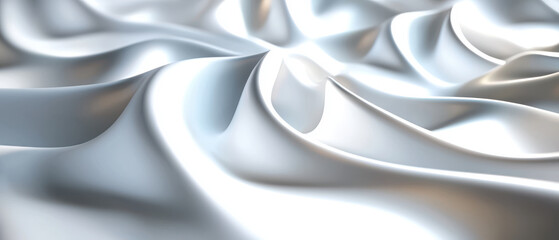 Smooth, flowing fabric with elegant curves and soft texture, creating minimalist aesthetic